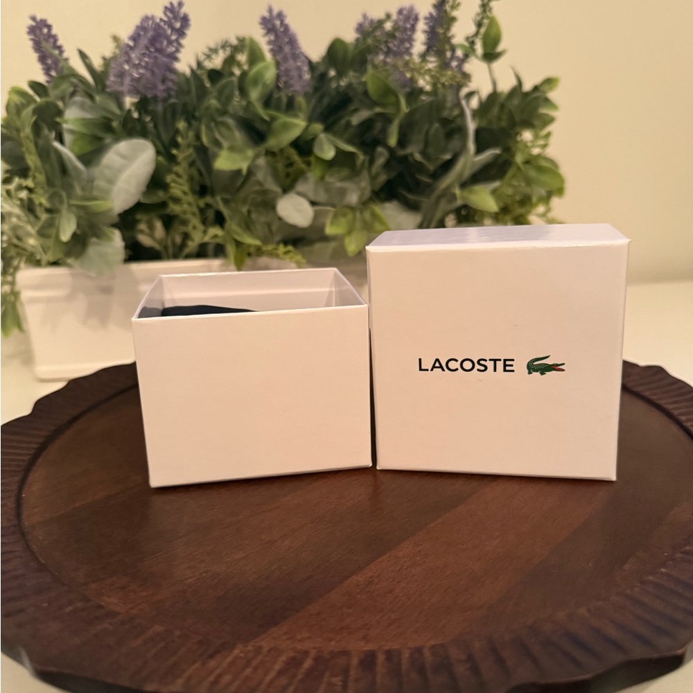Lacoste White Box with Logo